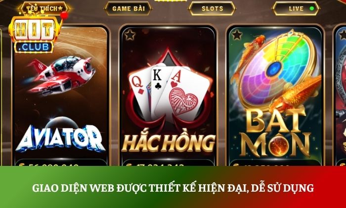 HITCLUB | Tải Hit.Club App Game Bài Đổi Thưởng Uy Tín 2026 39 Giao diện web được thiết kế hiện đại, dễ sử dụng